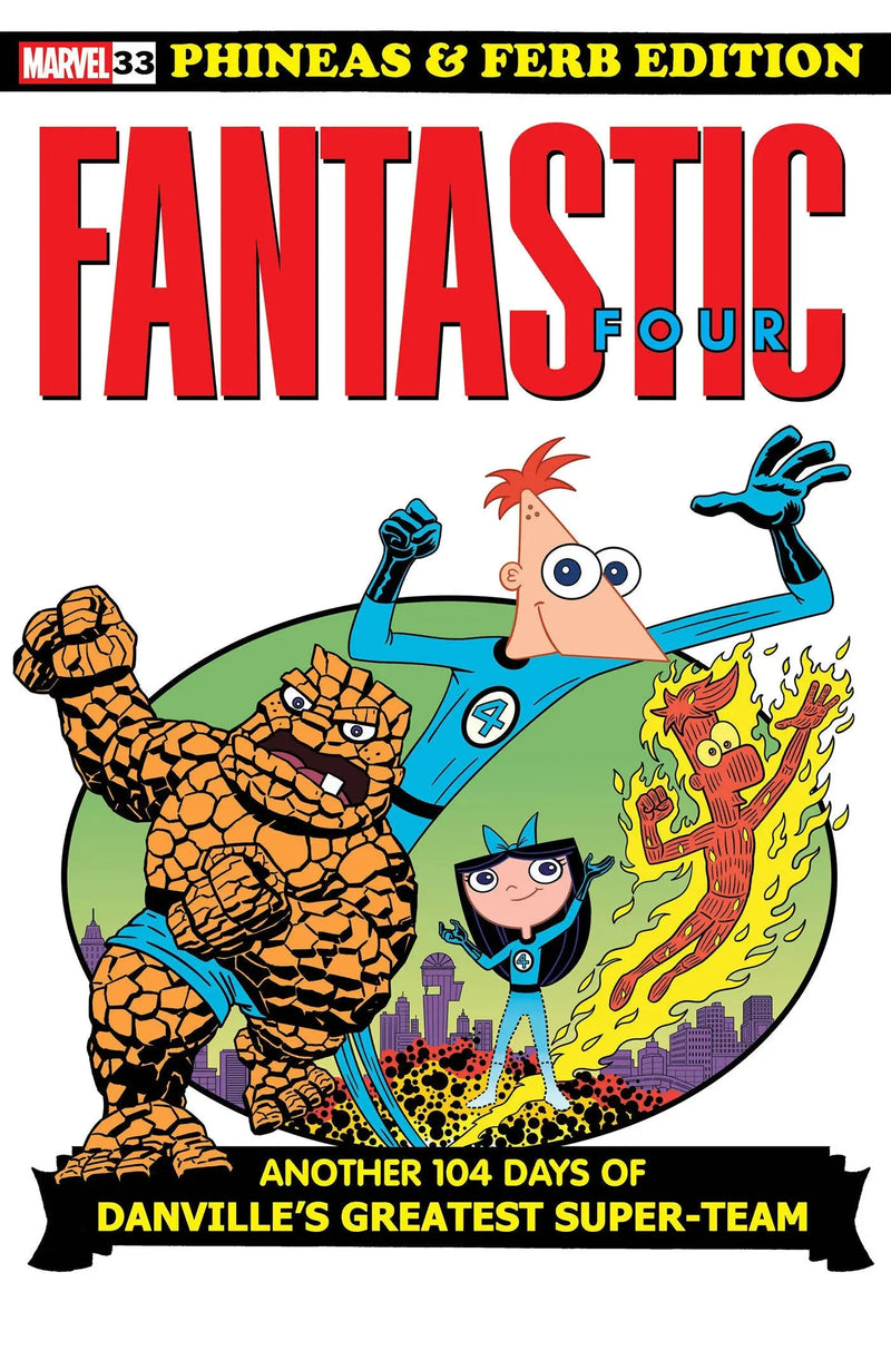 Fantastic Four #33 Dan Povenmire Phineas And Ferb Variant [Doom] Marvel Comics