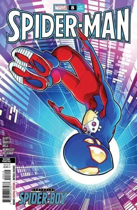 Spider-Man 8 Luciano Vecchio 2nd Printing Variant