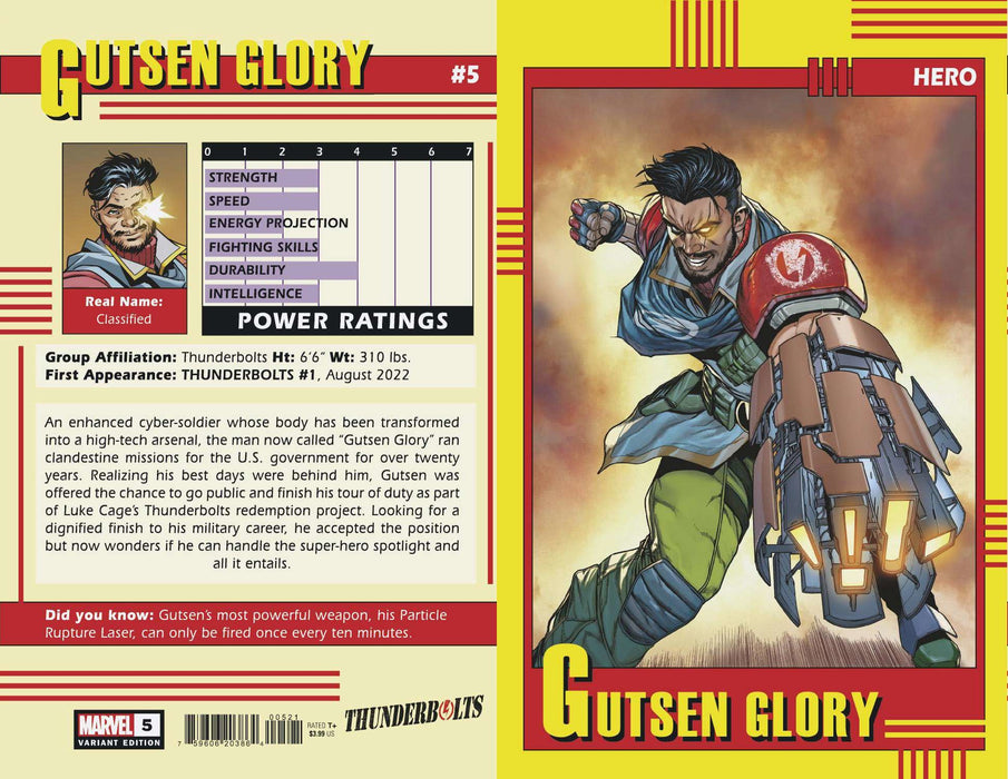 Thunderbolts 5 Caselli Trading Card Variant