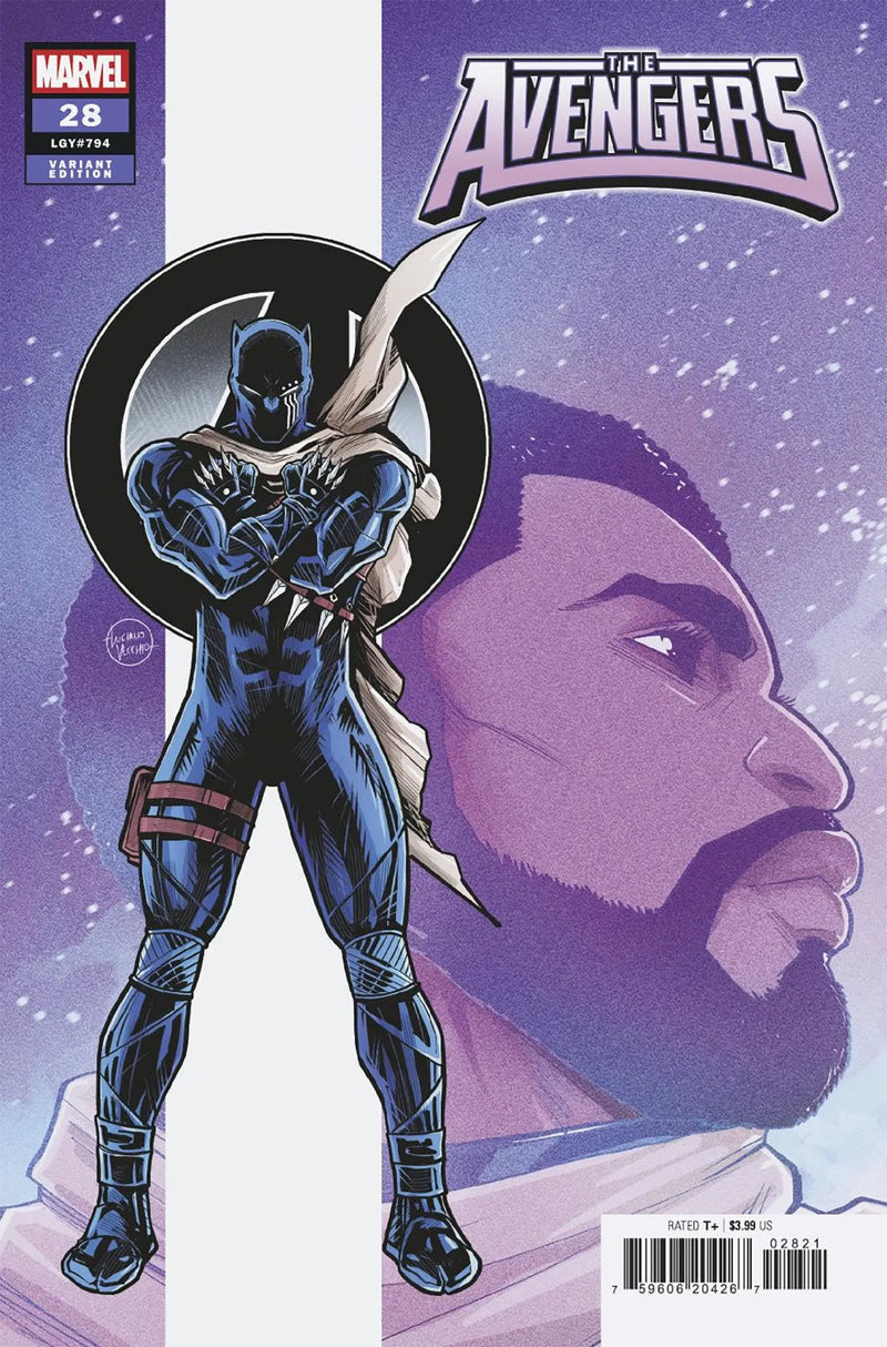 Avengers #28 Luciano Vecchio Black Panther Variant [Doom] Marvel Comics