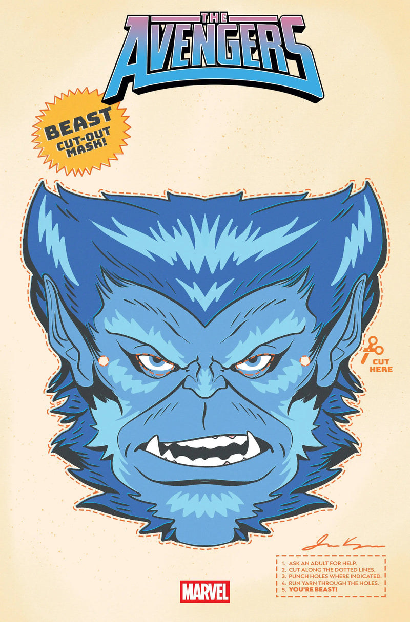 Avengers #30 Retro Halloween Mask Variant Marvel Comics