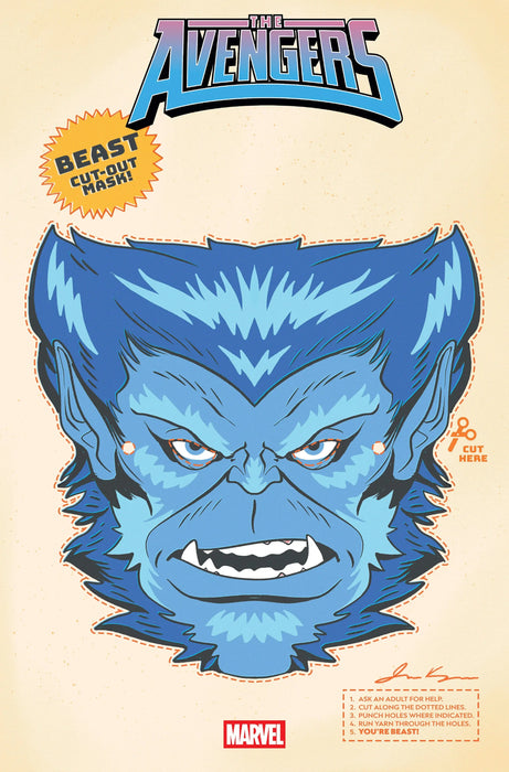 Avengers #30 Retro Halloween Mask Variant Marvel Comics