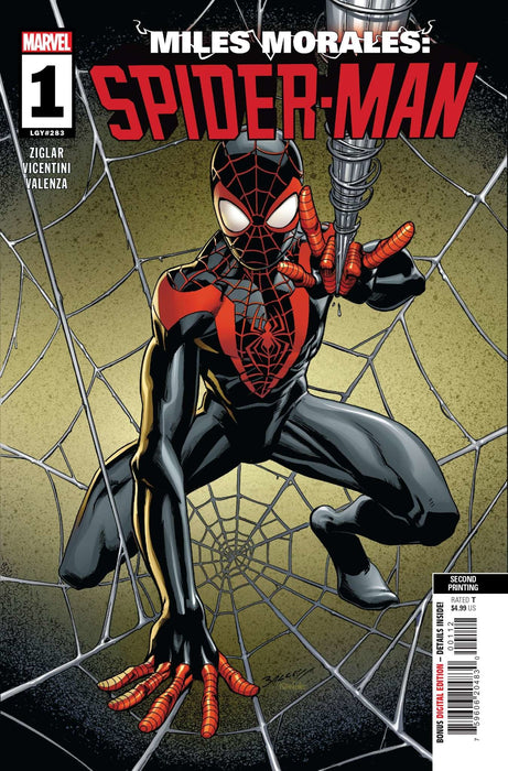 Miles Morales: Spider-Man 1 Bagley 2Nd Printing Variant