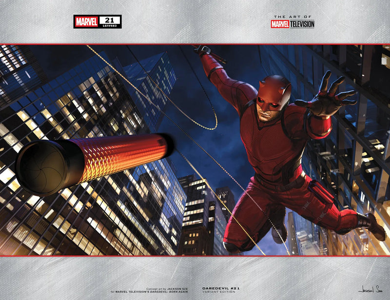 Daredevil #21 Jackson Sze Marvel Television Wraparound Variant Marvel Comics
