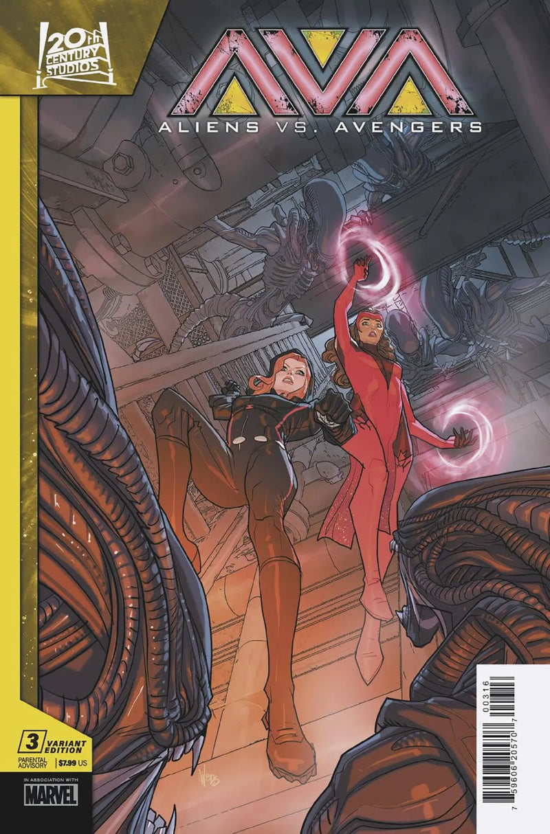 Aliens vs. Avengers #3 Pete Woods Variant Marvel Comics