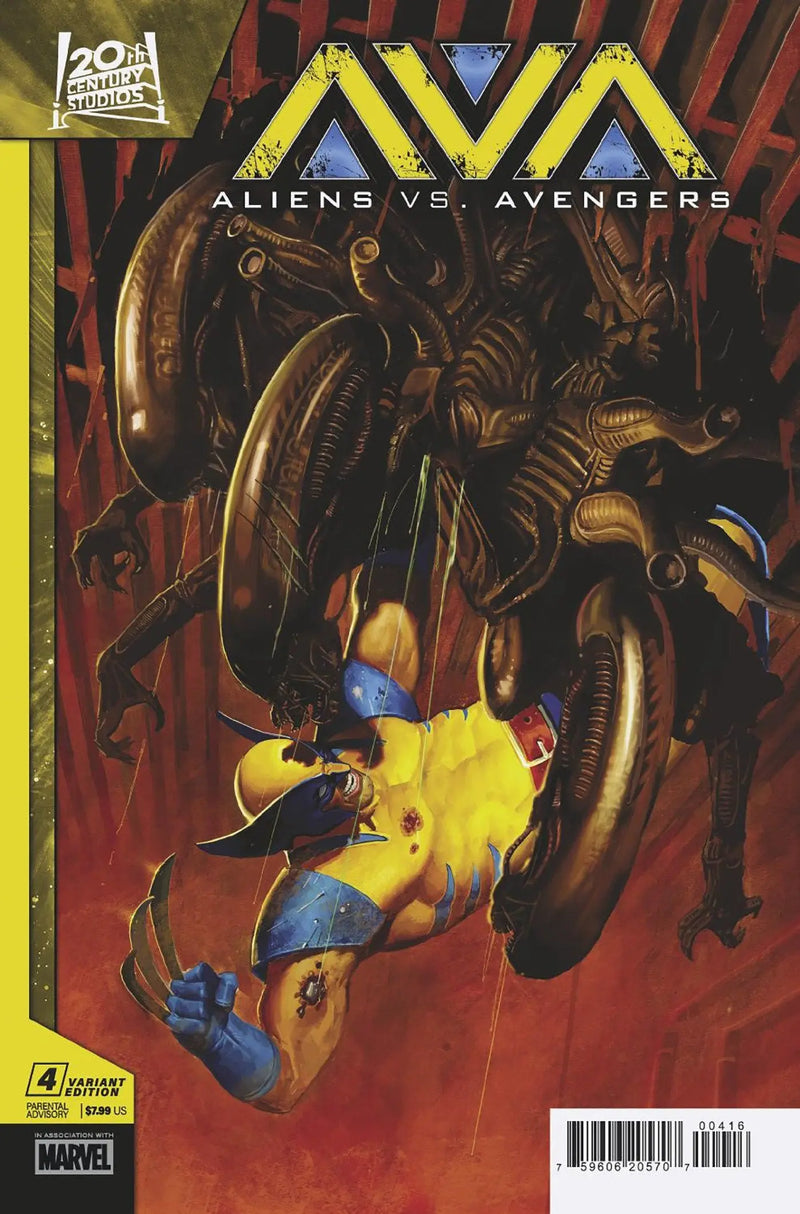 Aliens vs. Avengers #4 E.M. Gist Variant Marvel Comics