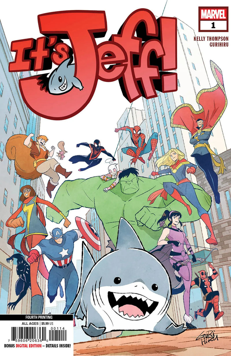 It'S Jeff #1 Gurihiru 4TH Printing Variant Marvel Comics