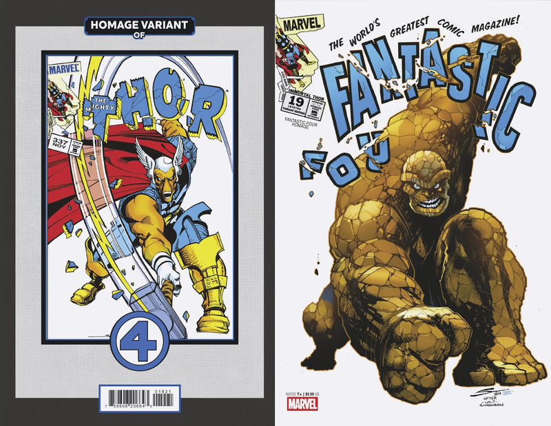 Immortal Thor #19 Gerardo Sandoval Fantastic Four Homage Variant Marvel Comics