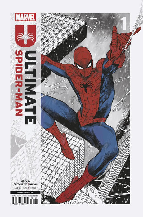 Ultimate Spider-Man #1 Marco Checchetto 7th Printing Variant Marvel Comics