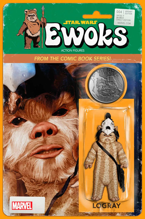 Star Wars: Ewoks #4 John Tyler Christopher Action Figure Variant Marvel Comics