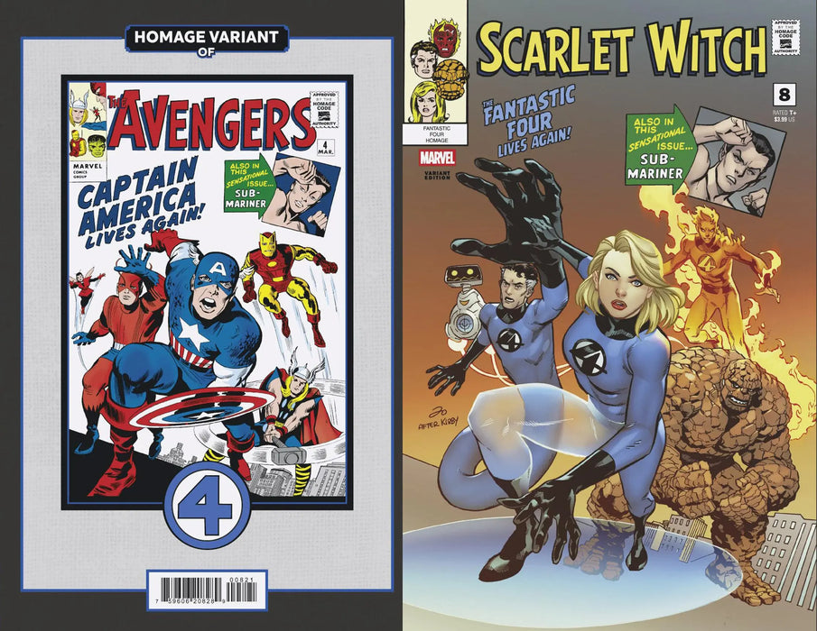 Scarlet Witch #8 Marcus To Fantastic Four Homage Variant Marvel Comics