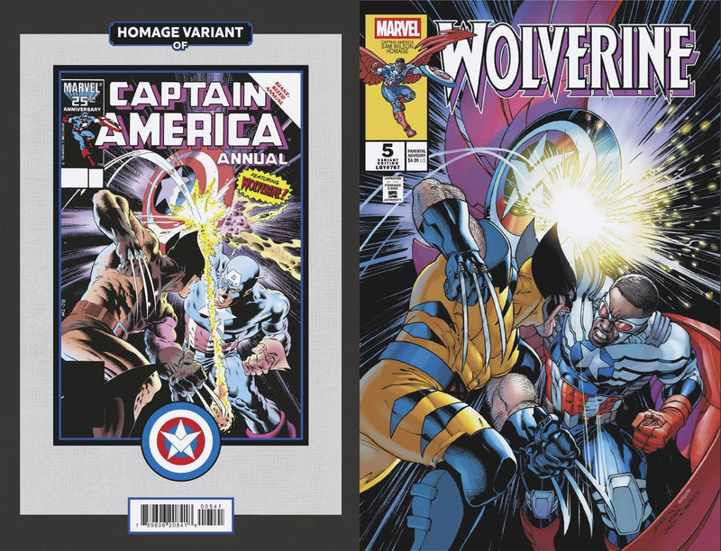 Wolverine #5 David Yardin Captain America Sam Wilson Homage Variant Marvel Comics