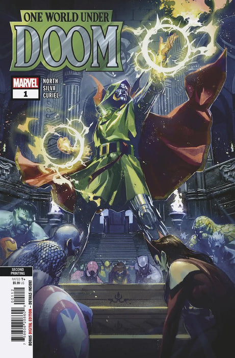 One World Under Doom #1 Ben Harvey 2nd Print Variant Marvel Comics