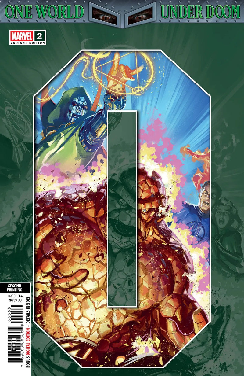 One World Under Doom #2 Ben Harvey 2nd Print Variant Marvel Comics