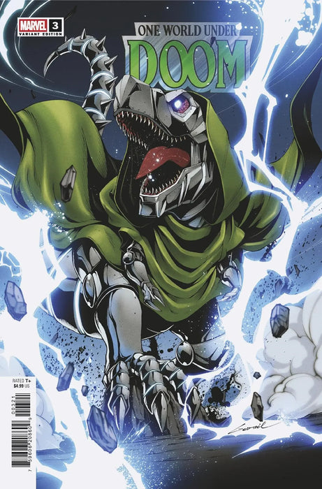 One World Under Doom #3 Godtail Doomasaur Variant Marvel Comics