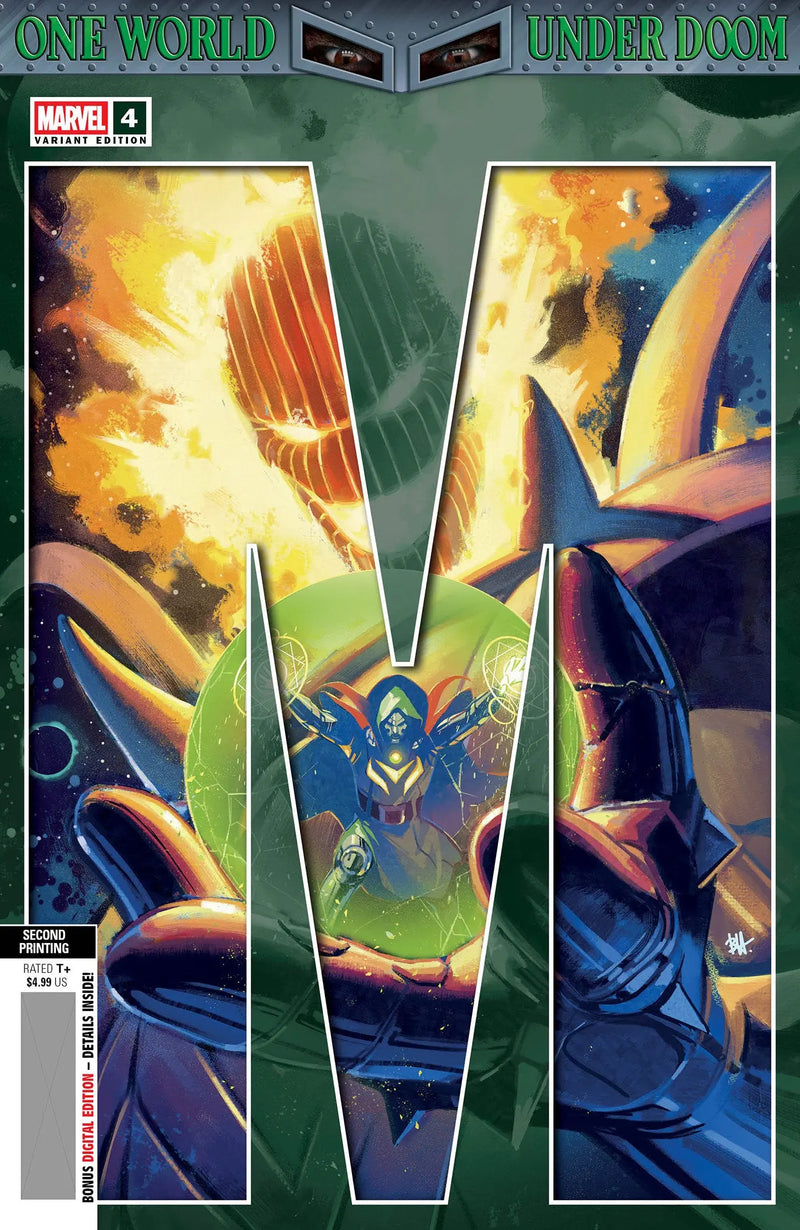 One World Under Doom #4 Ben Harvey 2nd Print Variant Marvel Comics