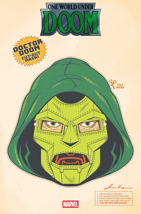 One World Under Doom #7 Retro Halloween Mask Variant Marvel Comics