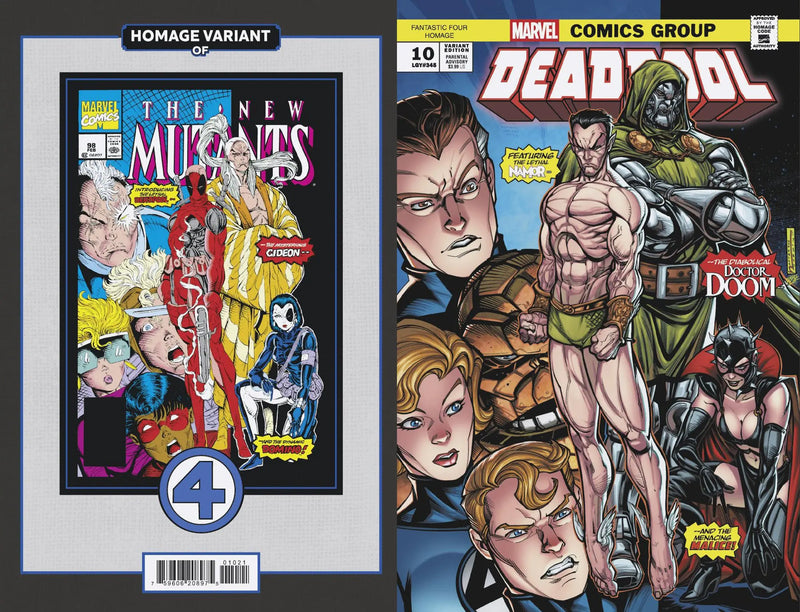 Deadpool #10 Chad Hardin Fantastic Four Homage Variant Marvel Comics