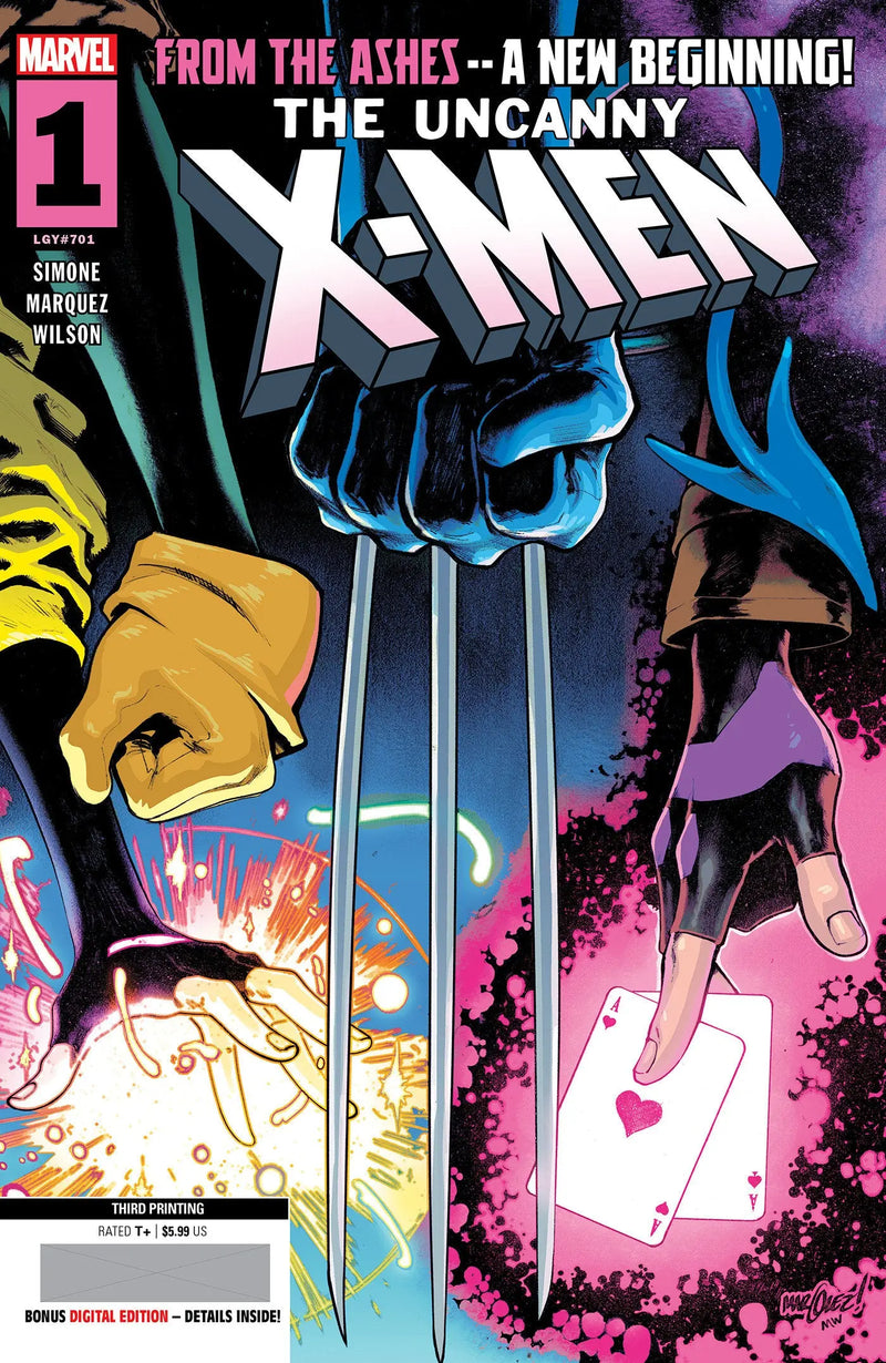 Uncanny X-Men #1 David Marquez 3RD Printing Variant Marvel Comics