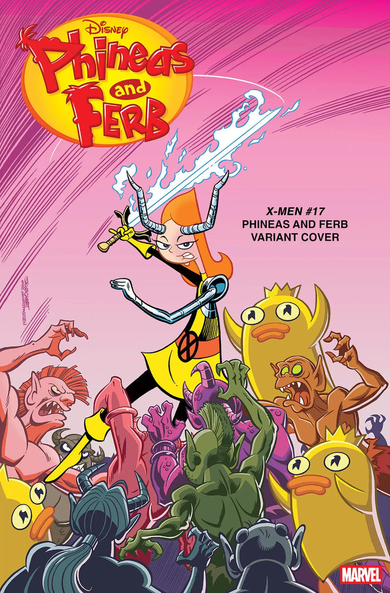 X-Men #17 Jacob Chabot Phineas And Ferb Variant Marvel Comics
