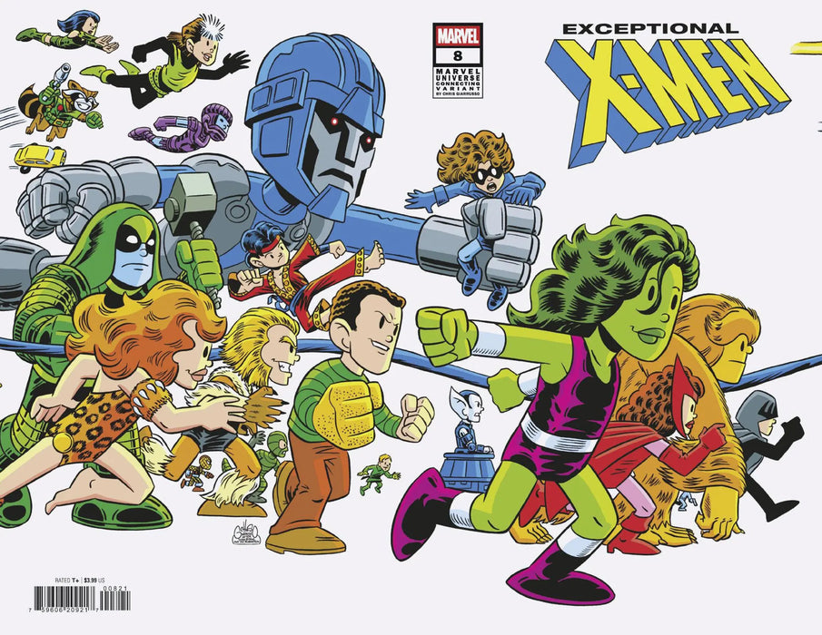 Exceptional X-Men #8 Chris Giarrusso Marvel Universe Connecting Wrap Variant K Marvel Comics
