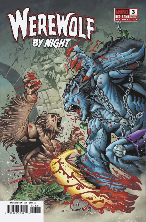 Werewolf By Night: Red Band #3 Sergio Davila Variant [Polybagged] Marvel Comics