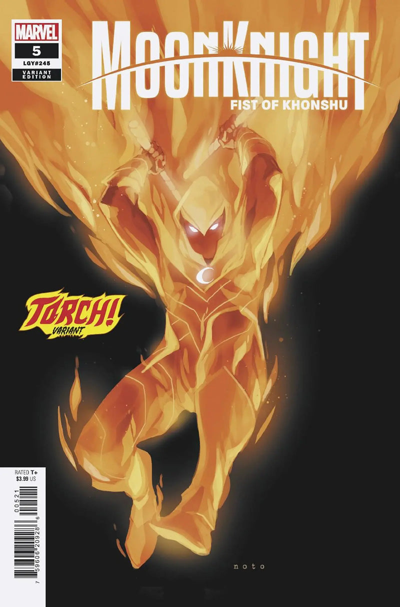 Moon Knight: Fist Of Khonshu #5 Phil Noto Torch! Variant Marvel Comics