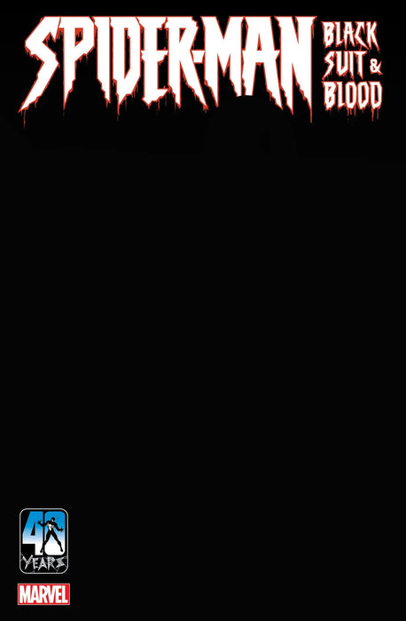 Spider-Man: Black Suit & Blood #1 Black Blank Variant Marvel Comics