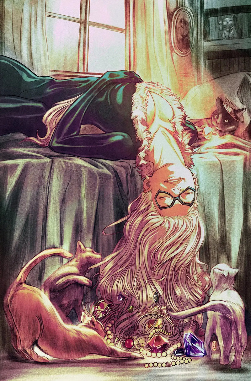 Amazing Spider-Man #1 Nimit Malavia Black Cat Full Art Variant Marvel Comics