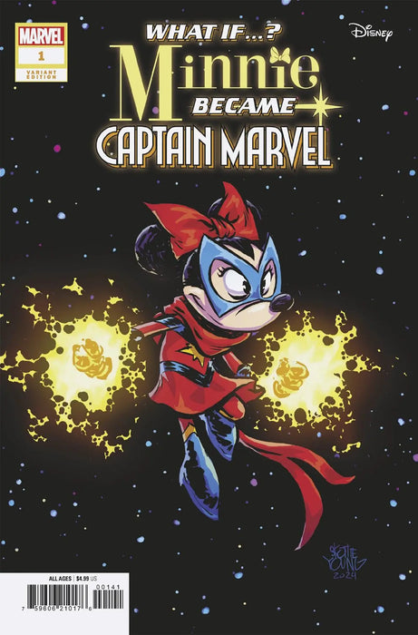 Marvel & Disney: What If...? Minnie Became Captain Marvel #1 Skottie Young Variant Marvel Comics