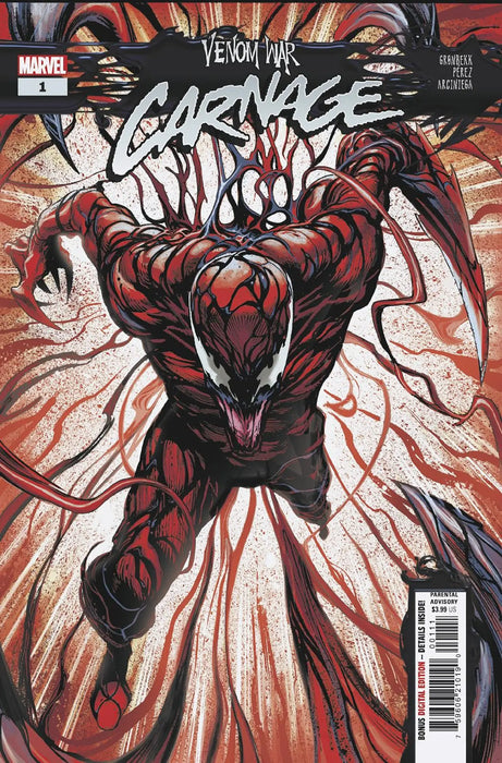 Venom War: Carnage #1 [Vw] Marvel Comics