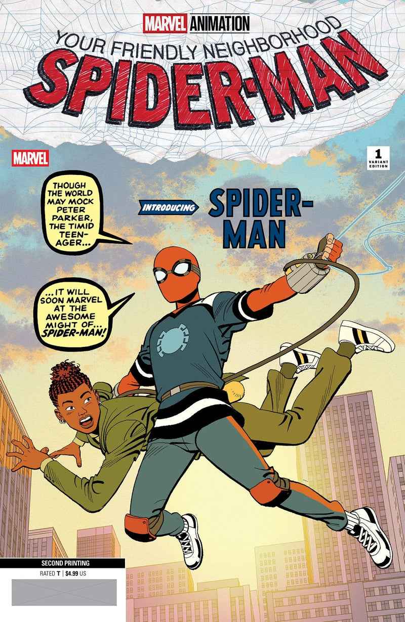 Your Friendly Neighborhood Spider-Man #1 Marvel Animation Ratio 2nd Print Variant Marvel Comics