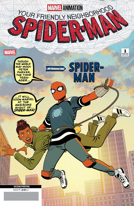 Your Friendly Neighborhood Spider-Man #1 Marvel Animation Ratio 2nd Print Variant Marvel Comics