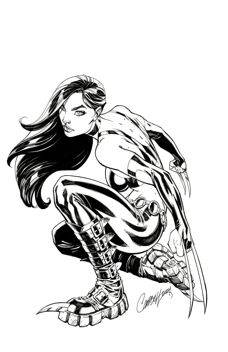 Laura Kinney: Wolverine #1 J. Scott Campbell Ratio Virgin 2nd Print Variant Marvel Comics