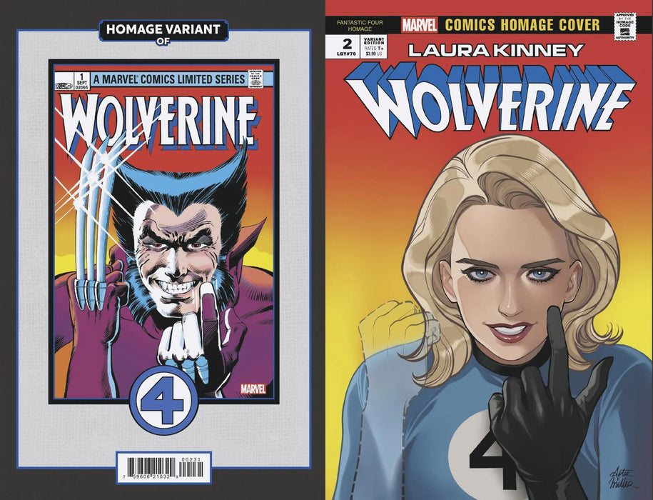 Laura Kinney: Wolverine #2 Romy Jones Fantastic Four Homage Variant Marvel Comics