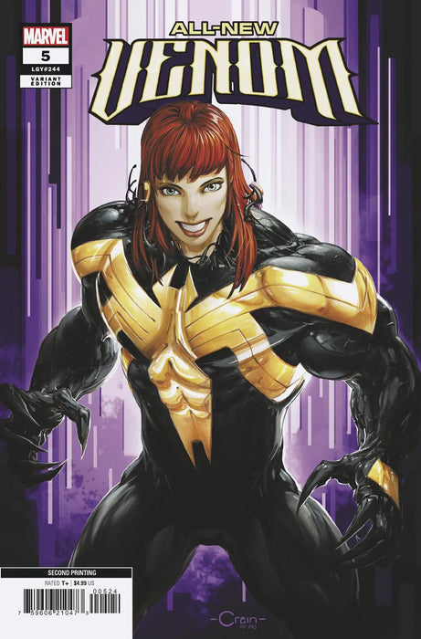 All-New Venom #5 Clayton Crain 2nd Print Variant Marvel Comics