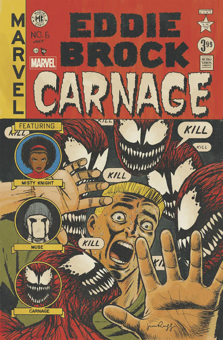 Eddie Brock: Carnage #6 Jim Rugg Retrovision Variant Marvel Comics