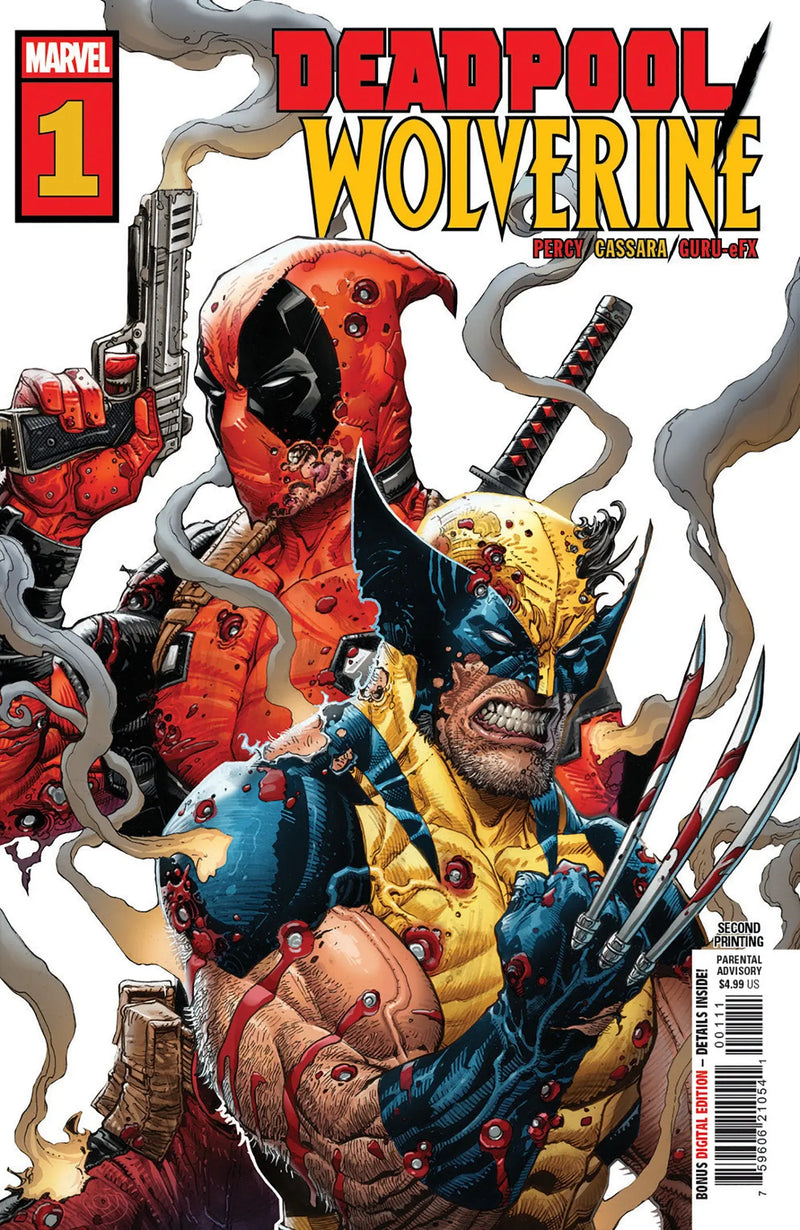 Deadpool/Wolverine #1 Joshua Cassara 2nd Print Variant Marvel Comics