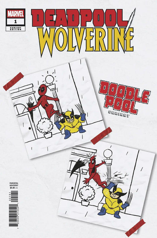 Deadpool Wolverine #1 Doodlepool Variant Marvel Comics