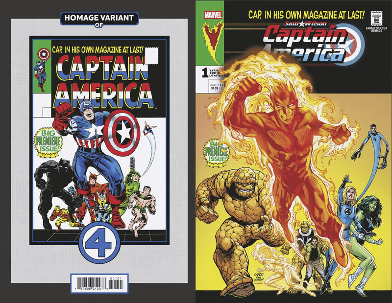 Sam Wilson Captain America #1 (Of 5) Cory Smith Homage Variant Marvel Comics