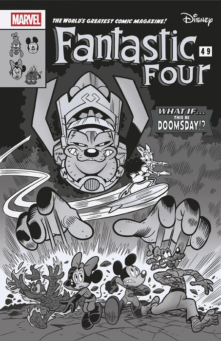 Fantastic Four #1 Lorenzo Pastrovicchio Black And White Disney What If? Fantastic Four Homage Variant Marvel Comics