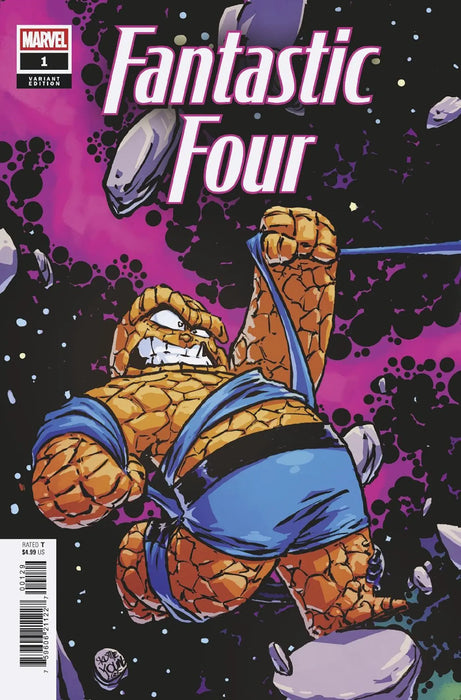 Fantastic Four #1 Skottie Young 5-Part Connecting Variant Marvel Comics