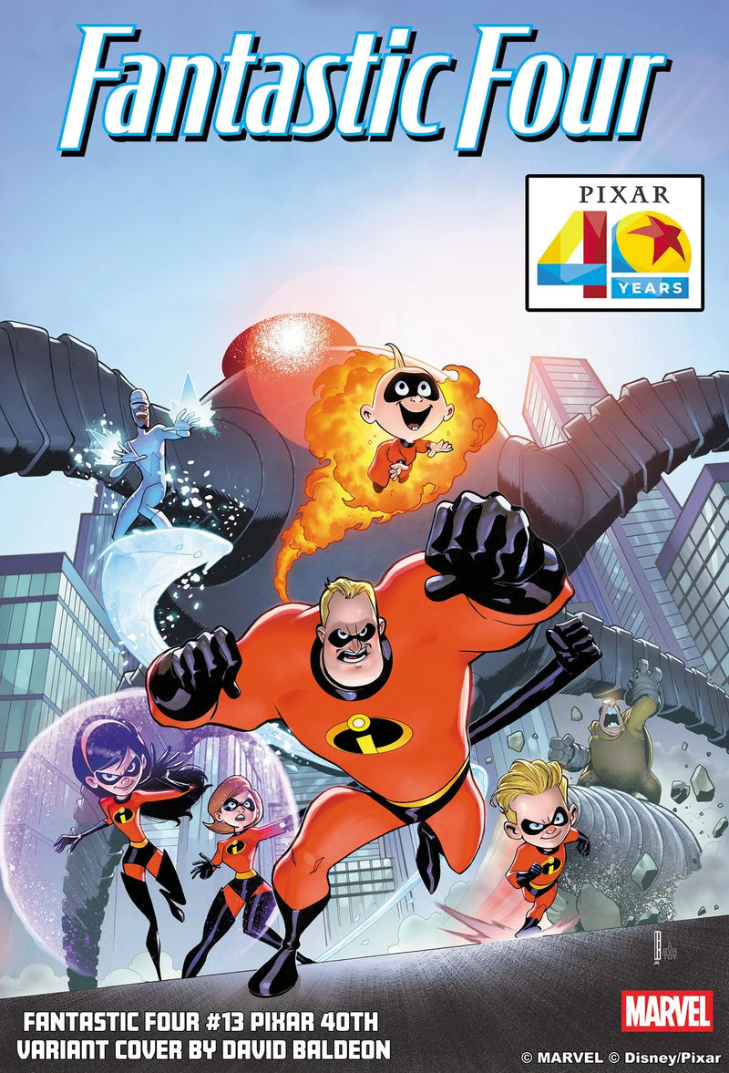 Fantastic Four #13 David Baldeon Pixar 40 Th Variant Marvel Comics