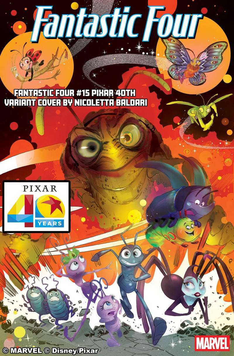 Fantastic Four #15 Nicoletta Baldari Pixar 40 Th Variant Marvel Comics