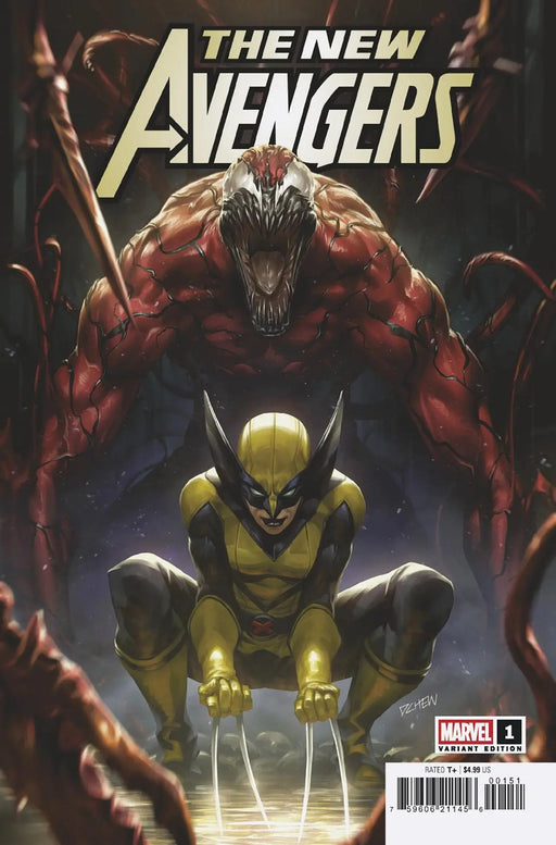 New Avengers #1 Derrick Chew Carnage And Laura Kinney Wolverine Variant B Marvel Comics