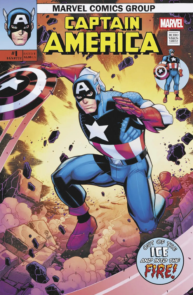 Captain America #1 Nick Bradshaw Retrovision Variant Marvel Comics