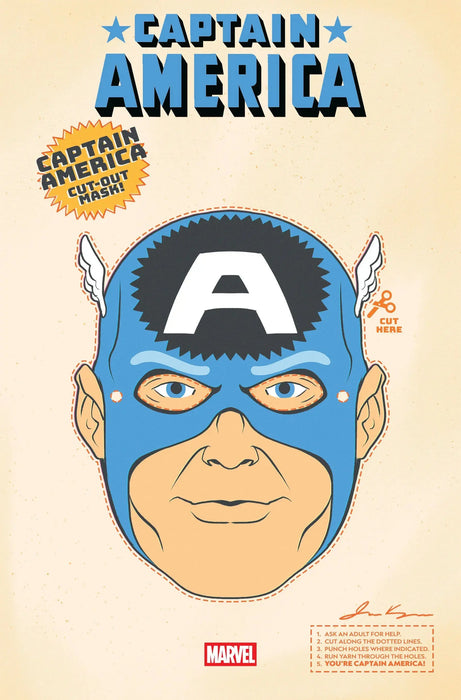 Captain America #3 Retro Halloween Mask Variant Marvel Comics