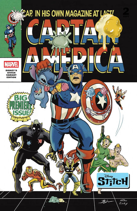 Captain America #3 Ben Su Disney Stitch Variant Marvel Comics