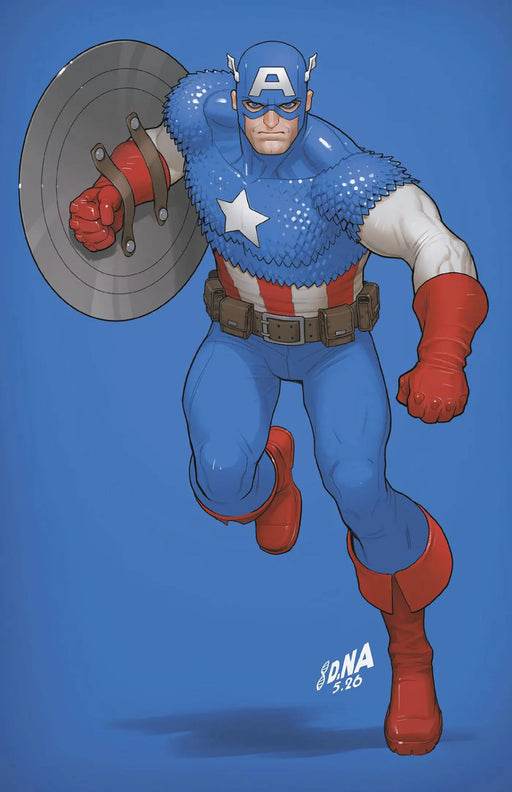 Captain America #13 David Nakayama Color Block Blue Full Art Variant [Arm] Marvel Comics