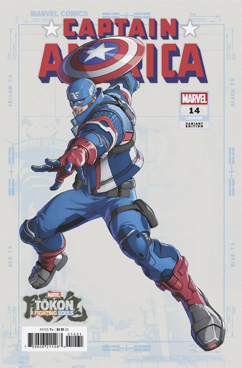 Captain America #14 Marvel Tokon: Fighting Souls Variant [Arm] Marvel Comics